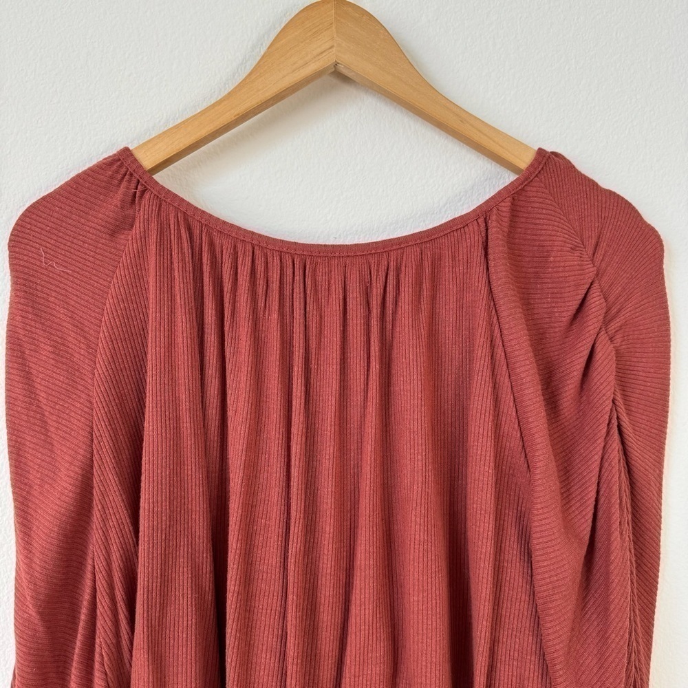 Free People Beach You’re the One Scoop Neck Crop Top Cherry Chai XS - Picture 7 of 14
